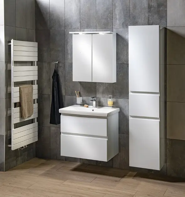 Aqualine - Altair - Magas fürdőszobaszekrény - AI185R – 3. kép