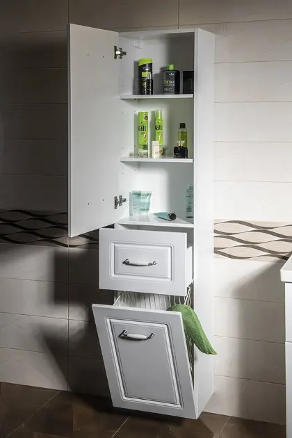 Aqualine - Favolo - Magas fürdőszobaszekrény - FV180 – 5. kép