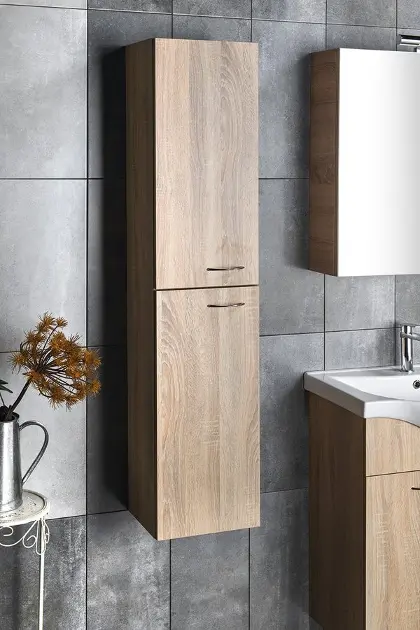 Aqualine - Keramia Fresh - Magas fürdőszobaszekrény - 51157 – 3. kép