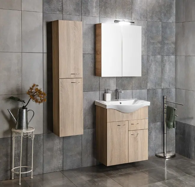 Aqualine - Keramia Fresh - Magas fürdőszobaszekrény - 51157 – 4. kép