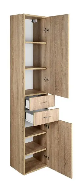 Aqualine - Keramia Fresh - Magas fürdőszobaszekrény - 51222 – 3. kép