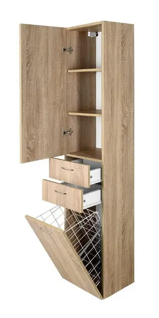 Aqualine - Keramia Fresh - Magas fürdőszobaszekrény - 51232 – 4. kép