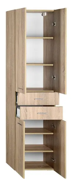 Aqualine - Keramia Fresh - Magas fürdőszobaszekrény - 51296 – 3. kép