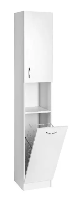 Aqualine - Simplex Eco - Magas fürdőszobaszekrény - SIME310 – 3. kép