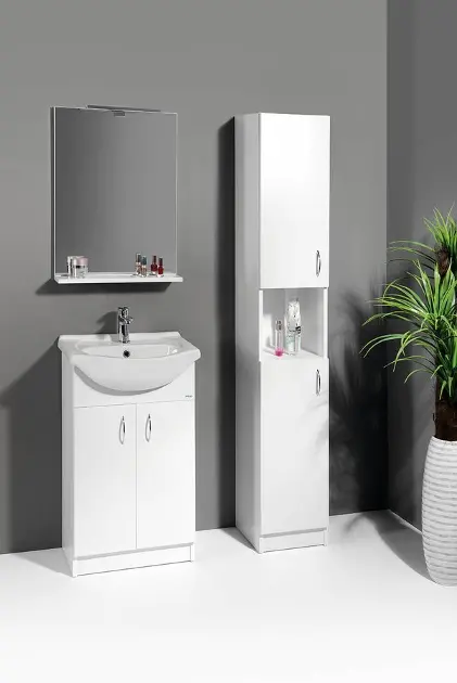 Aqualine - Simplex Eco - Magas fürdőszobaszekrény - SIME320 – 5. kép