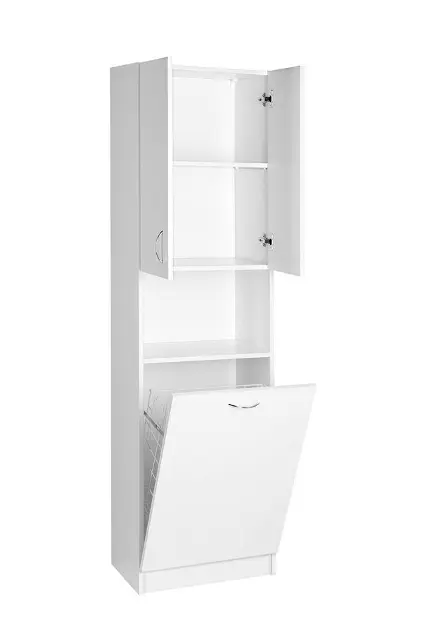 Aqualine - Simplex Eco - Magas fürdőszobaszekrény - SIME510 – 5. kép
