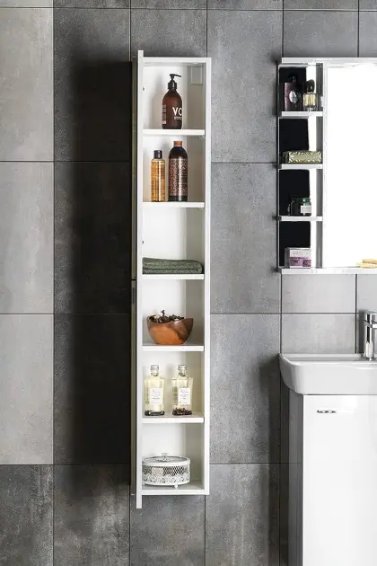 Aqualine - Zoja - Magas fürdőszobaszekrény - 51125 – 3. kép