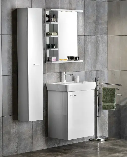 Aqualine - Zoja - Magas fürdőszobaszekrény - 51125 – 4. kép