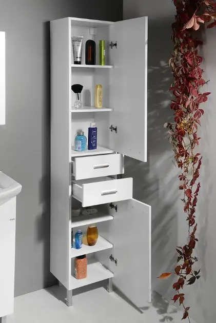 Aqualine - Zoja - Magas fürdőszobaszekrény - 51220 – 5. kép