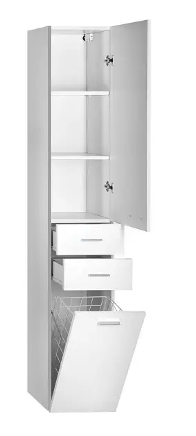 Aqualine - Zoja - Magas fürdőszobaszekrény - 51230 – 3. kép