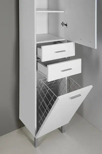 Aqualine - Zoja - Magas fürdőszobaszekrény - 51230 – 5. kép