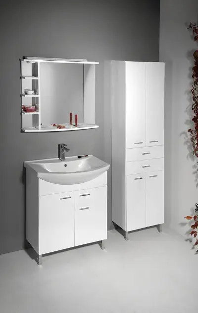 Aqualine - Zoja - Magas fürdőszobaszekrény - 51291 – 5. kép