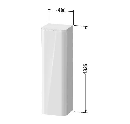 Duravit - Happy D.2 Plus - Magas fürdőszobaszekrény - HP1261L2222 – 2. kép