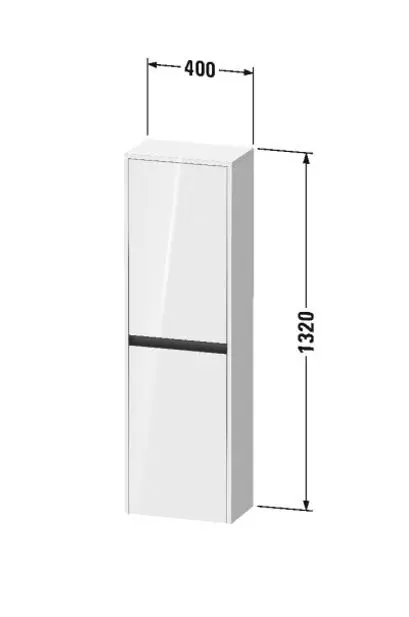 Duravit - Ketho.2 - Magas fürdőszobaszekrény - K21319L22220000 – 2. kép