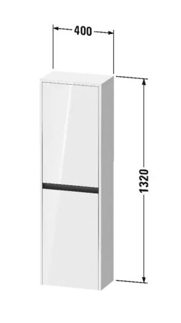 Duravit - Ketho.2 - Magas fürdőszobaszekrény - K21319L49490000 – 2. kép