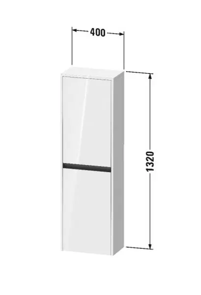 Duravit - Ketho.2 - Magas fürdőszobaszekrény - K21319R18180000 – 2. kép