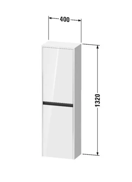 Duravit - Ketho.2 - Magas fürdőszobaszekrény - K21319R22220000 – 2. kép