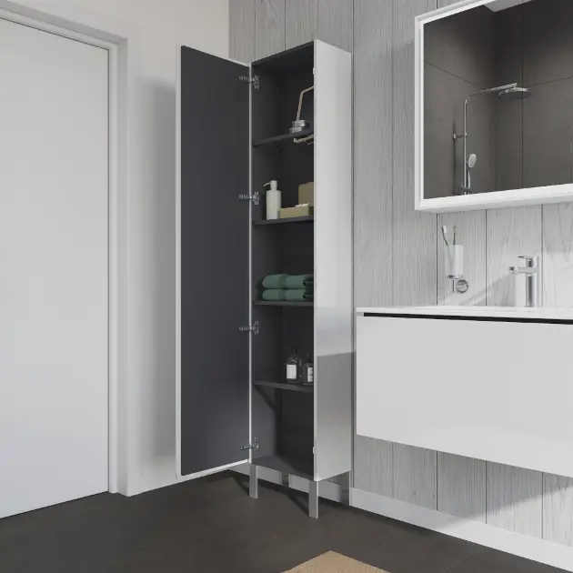 Duravit - L-Cube - Magas fürdőszobaszekrény - LC1170L2222 – 4. kép