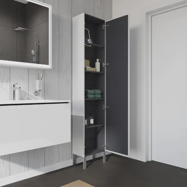 Duravit - L-Cube - Magas fürdőszobaszekrény - LC1170R2222 – 6. kép