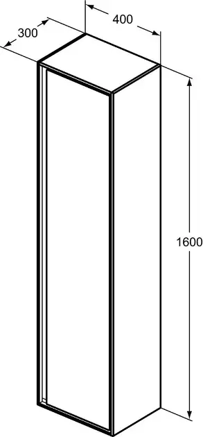 Ideal Standard - Connect Air - Magas fürdőszobaszekrény - E0832B2 – 2. kép