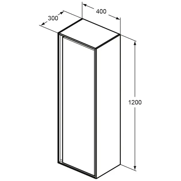 Ideal Standard - Connect Air - Magas fürdőszobaszekrény - E0834EQ – 2. kép