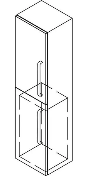 Sapho - Amelie - Magas fürdőszobaszekrény - 62031L – 3. kép