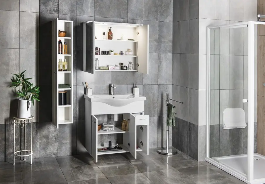 Aqualine - Keramia Fresh - Mosdószekrény - 50082A – 4. kép