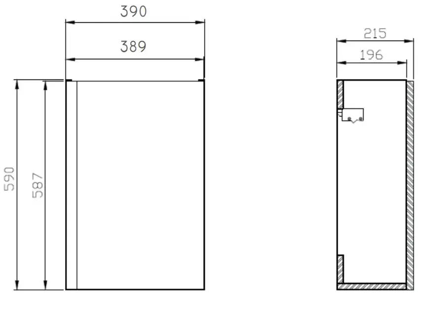 Cersanit - Moduo - Mosdószekrény - S590-013-DSM – 2. kép
