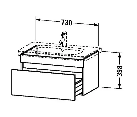 Duravit - DuraStyle - Mosdószekrény - DS638102222 – 2. kép