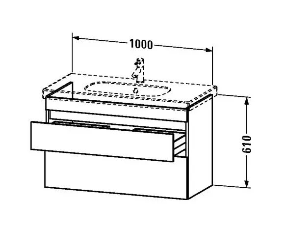 Duravit - DuraStyle - Mosdószekrény - DS648502222 – 2. kép