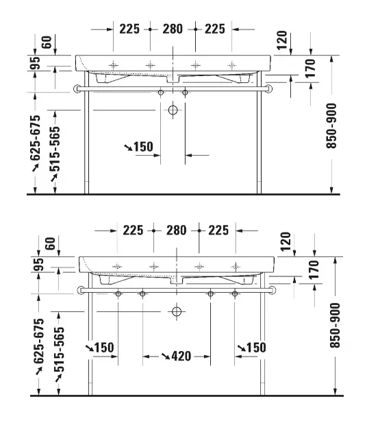 Duravit - Happy D.2 - Mosdószekrény - 0030791000 – 2. kép