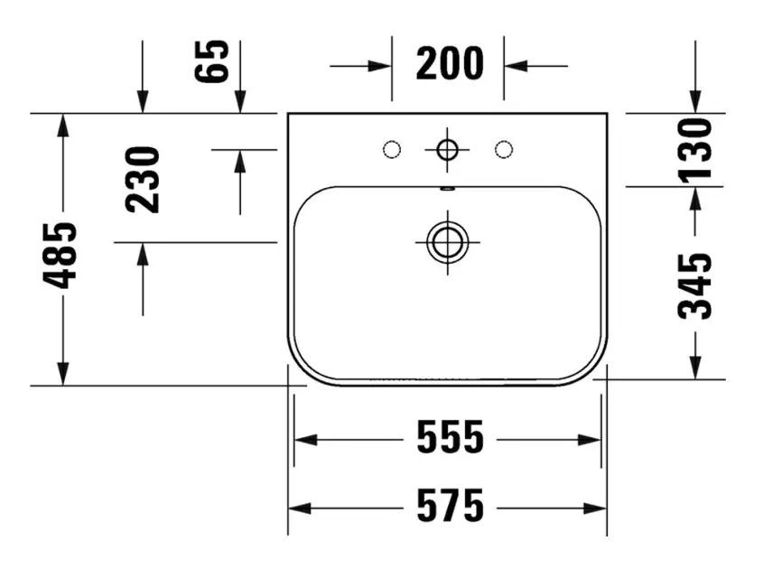 Duravit - Happy D.2 Plus - Mosdószekrény - HP4635O2222 – 2. kép