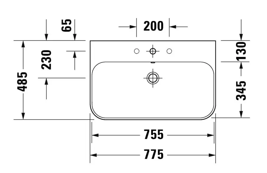Duravit - Happy D.2 Plus - Mosdószekrény - HP4637O2222 – 2. kép