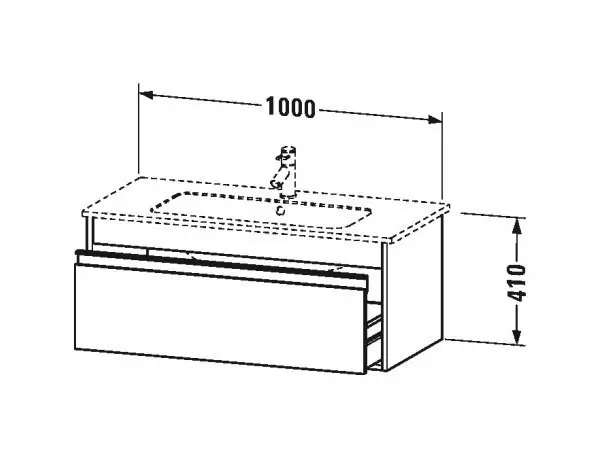 Duravit - Ketho - Mosdószekrény - KT642002222 – 2. kép