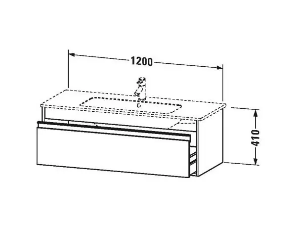 Duravit - Ketho - Mosdószekrény - KT642102222 – 2. kép