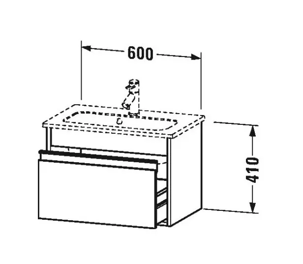 Duravit - Ketho - Mosdószekrény - KT642202222 – 2. kép