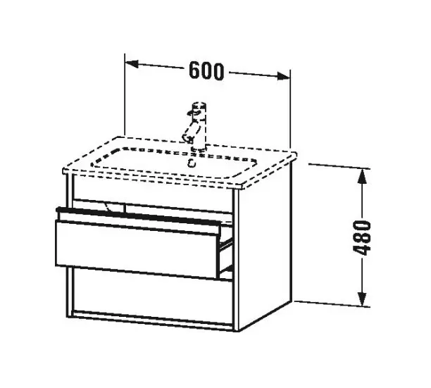 Duravit - Ketho - Mosdószekrény - KT642802222 – 2. kép