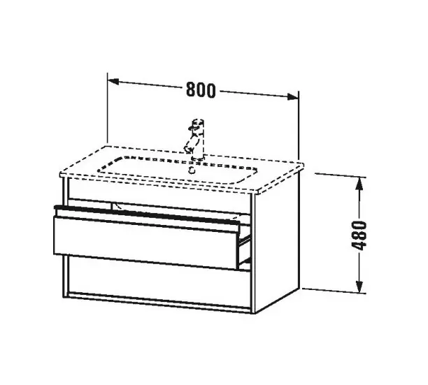 Duravit - Ketho - Mosdószekrény - KT642902222 – 2. kép