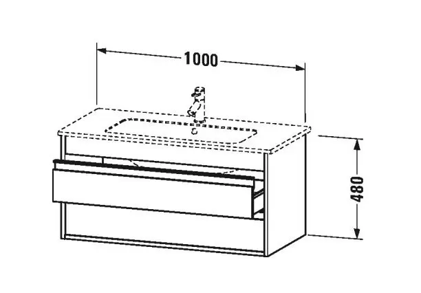 Duravit - Ketho - Mosdószekrény - KT643002222 – 2. kép