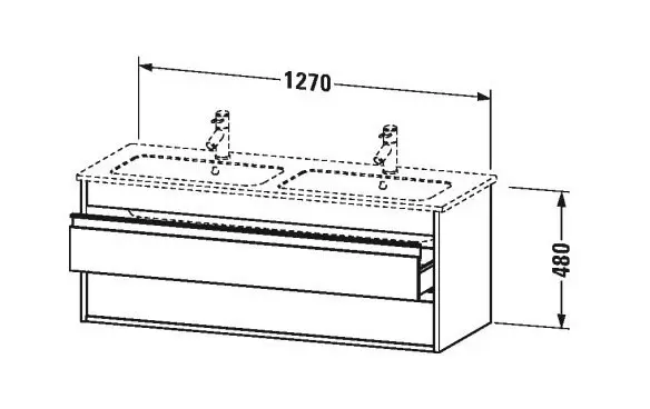 Duravit - Ketho - Mosdószekrény - KT643202222 – 2. kép