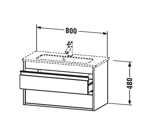 Duravit - Ketho - Mosdószekrény - KT645302222 – 2. kép