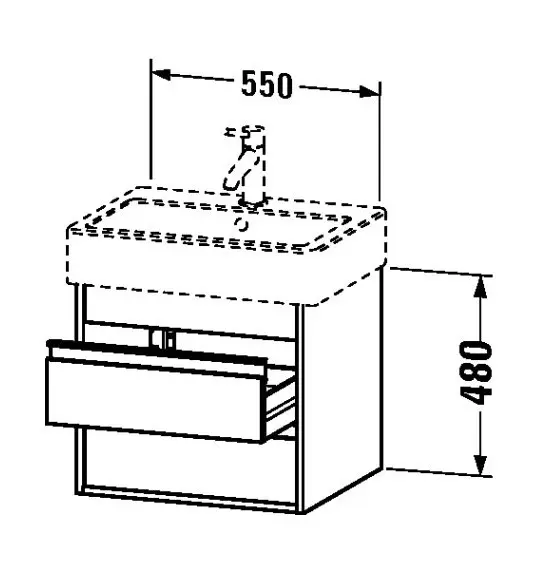 Duravit - Ketho - Mosdószekrény - KT663602222 – 2. kép