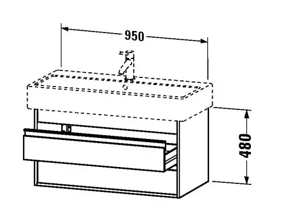 Duravit - Ketho - Mosdószekrény - KT663802222 – 2. kép