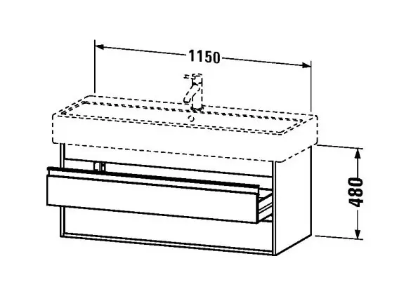 Duravit - Ketho - Mosdószekrény - KT663902222 – 2. kép