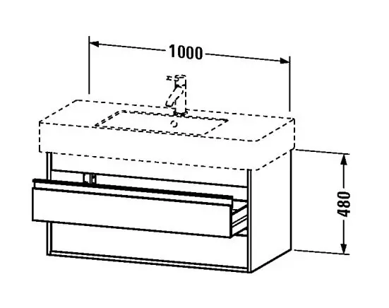 Duravit - Ketho - Mosdószekrény - KT664102222 – 2. kép