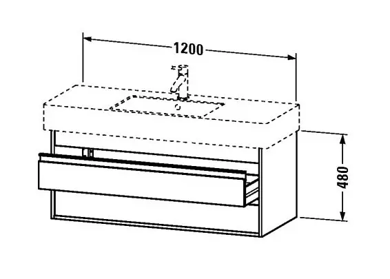 Duravit - Ketho - Mosdószekrény - KT664202222 – 2. kép