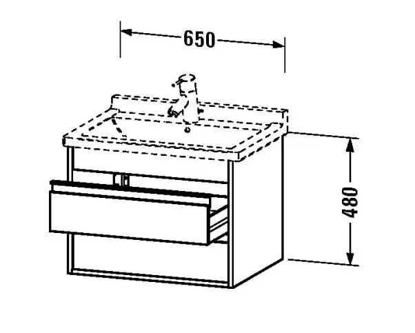 Duravit - Ketho - Mosdószekrény - KT664302222 – 2. kép