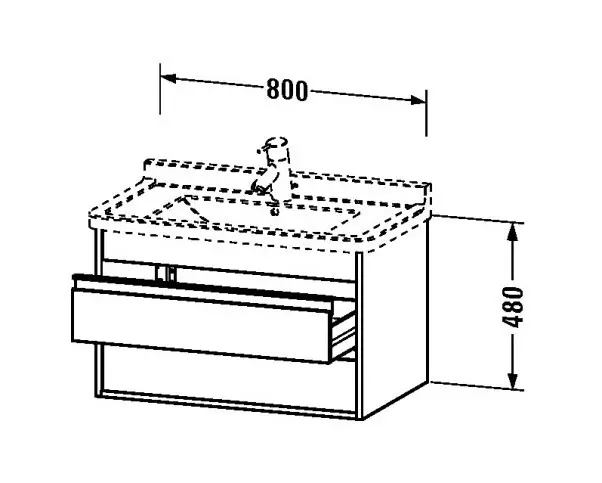 Duravit - Ketho - Mosdószekrény - KT664402222 – 2. kép