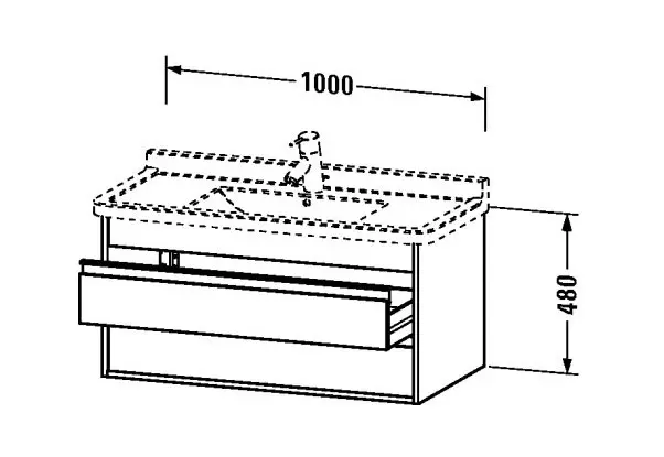 Duravit - Ketho - Mosdószekrény - KT664502222 – 2. kép