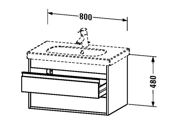Duravit - Ketho - Mosdószekrény - KT664702222 – 2. kép